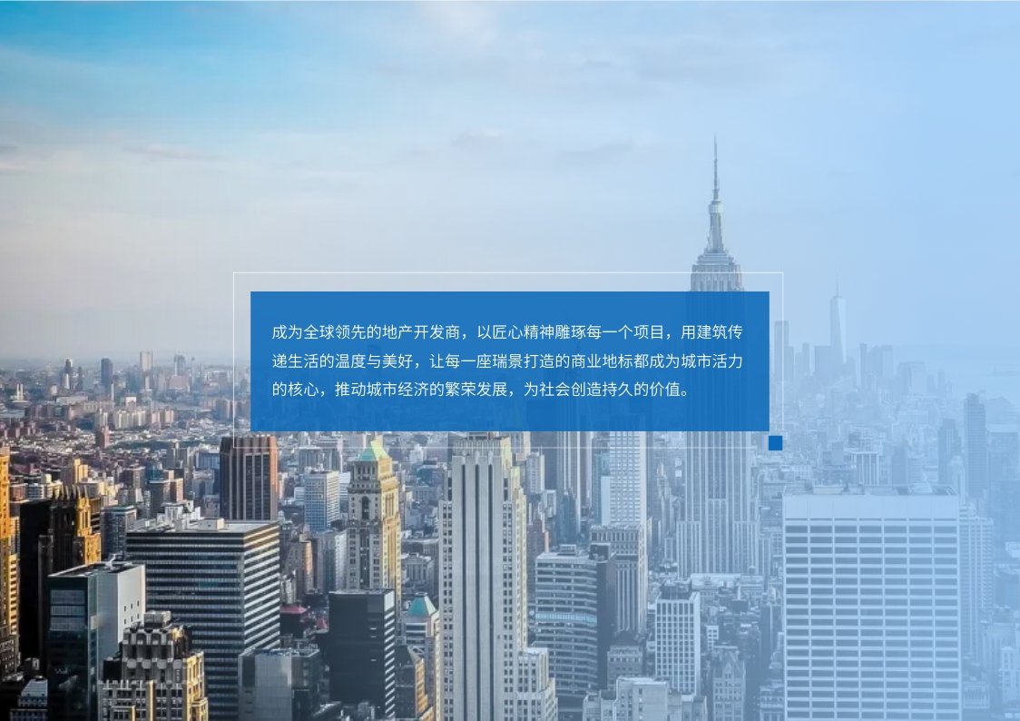 城市天际线背景